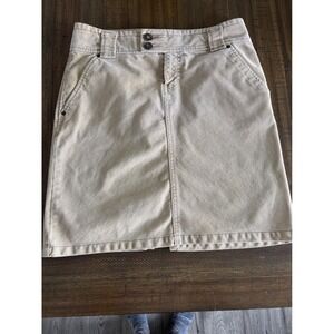 GAP size 6 Tan Beige Corduroy Mini Skirt Y2K Casual Boho chic